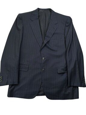 Vintage Brioni Pinstripe Suit size 52 Euro 42 USA 33 x 31 Pant Super 150's